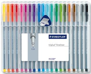 746214 Staedtler 334 SB20 Fineliner  STAEDTLER triplus ass (20) 